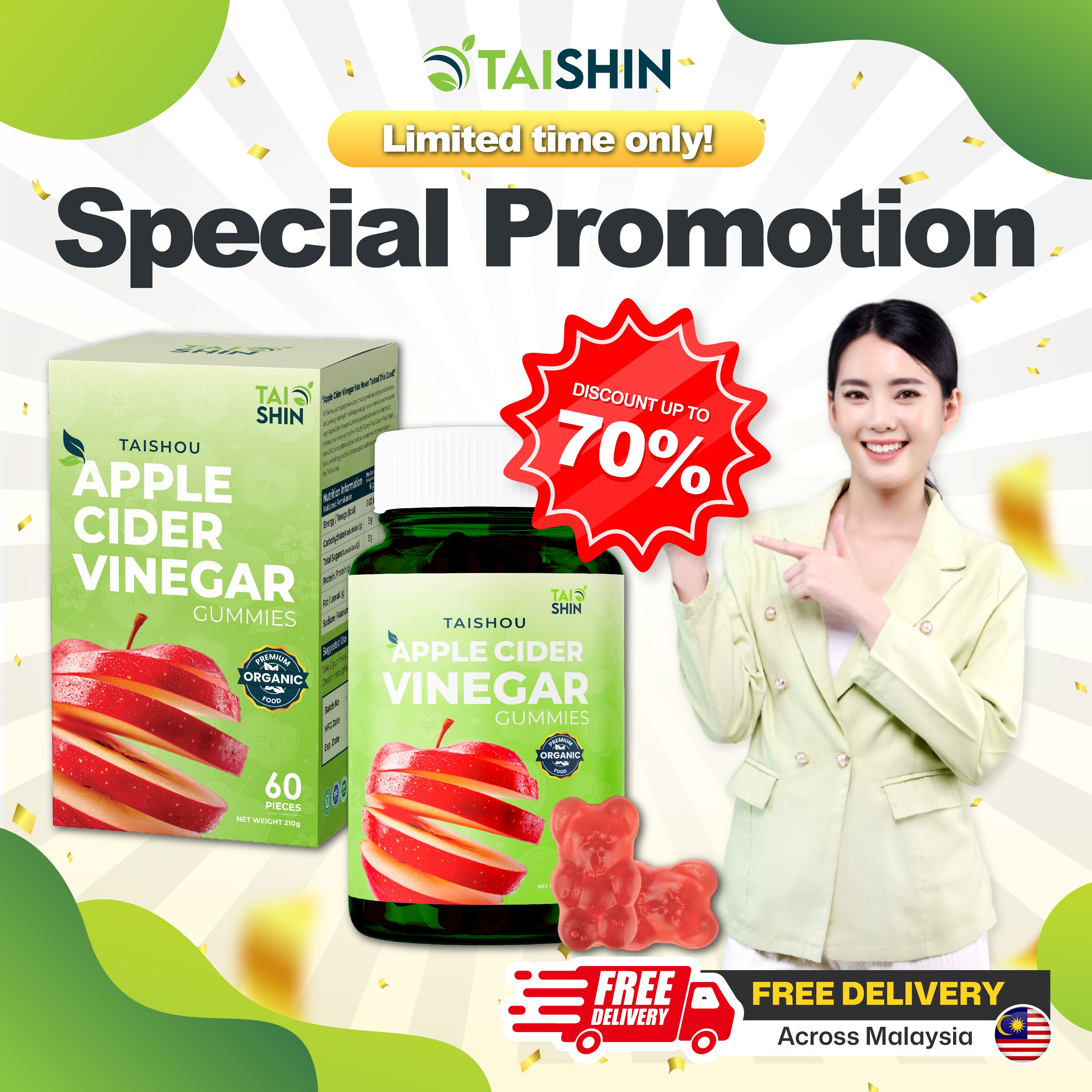 Taishou Apple Cider Gummies